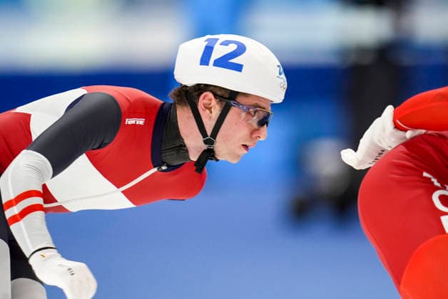 OLYMPICS - Winter Olympic Games, Olympische Spiele, Olympia, OS Milano Cortina 2026 MILAN,ITALY,21.FEB.26 - OLYMPICS, Speed skating, Eisschnelllauf - Winter Olympic Games Milano Cortina 2026, mass start, semifinal, men. Image shows Alexander Farthofer (AUT).  GEPAxpictures xRanjithxKumar