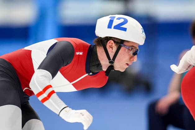 OLYMPICS - Winter Olympic Games, Olympische Spiele, Olympia, OS Milano Cortina 2026 MILAN,ITALY,21.FEB.26 - OLYMPICS, Speed skating, Eisschnelllauf - Winter Olympic Games Milano Cortina 2026, mass start, semifinal, men. Image shows Alexander Farthofer (AUT).  GEPAxpictures xRanjithxKumar