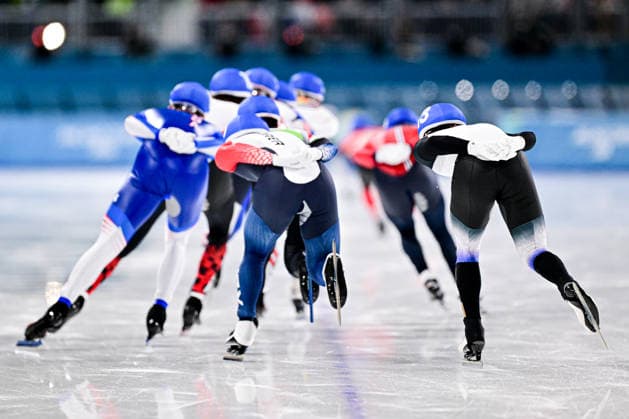 Speed skating, Eisschnelllauf Men s Mass Start, Speed Skating, at the Olympic Winter games, Winterspiele,Spiele, Summer games Milano Cortina 2026, at Milano Speed Skating Stadium, on February 21, 2026 in Milan, Italy. Noxthirdxpartyxsales  aflo_320743223