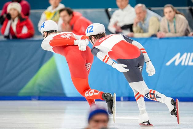 OLYMPICS - Winter Olympic Games, Olympische Spiele, Olympia, OS Milano Cortina 2026 MILAN,ITALY,21.FEB.26 - OLYMPICS, Speed skating, Eisschnelllauf - Winter Olympic Games Milano Cortina 2026, mass start, semifinal, men. Image shows Alexander Farthofer (AUT).  GEPAxpictures xRanjithxKumar