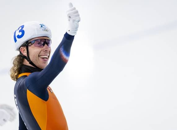 MILAN - Jorrit Bergsma after the final of the mass start event at the Milan Ice Park at the Winter Olympics in Milan and Cortina d Ampezzo. ROBIN VAN LONKHUIJSEN ANP xVIxANPxSportx xxANPxIVx 551372902 originalFilename: 551372902.jpg