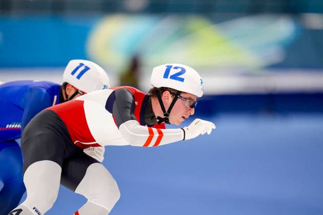OLYMPICS - Winter Olympic Games, Olympische Spiele, Olympia, OS Milano Cortina 2026 MILAN,ITALY,21.FEB.26 - OLYMPICS, Speed skating, Eisschnelllauf - Winter Olympic Games Milano Cortina 2026, mass start, semifinal, men. Image shows Alexander Farthofer (AUT).  GEPAxpictures xRanjithxKumar