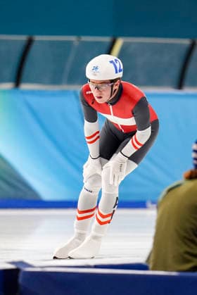 OLYMPICS - Winter Olympic Games, Olympische Spiele, Olympia, OS Milano Cortina 2026 MILAN,ITALY,21.FEB.26 - OLYMPICS, Speed skating, Eisschnelllauf - Winter Olympic Games Milano Cortina 2026, mass start, semifinal, men. Image shows Alexander Farthofer (AUT).  GEPAxpictures xRanjithxKumar