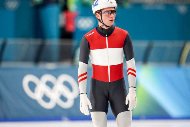 OLYMPICS - Winter Olympic Games, Olympische Spiele, Olympia, OS Milano Cortina 2026 MILAN,ITALY,21.FEB.26 - OLYMPICS, Speed skating, Eisschnelllauf - Winter Olympic Games Milano Cortina 2026, mass start, semifinal, men. Image shows Alexander Farthofer (AUT).  GEPAxpictures xRanjithxKumar
