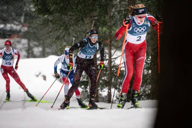 Franziska Preuss (GER), 12,5-km-Massenstart der Frauen im Biathlon bei den Olympischen Winterspielen Milano Cortina 2026 in der Südtirol Arena, Antholz-Anterselva, Italien, am 21. Februar 2026. Womens 12.5 km Mass Start biathlon event at the Olympic Winter games, Winterspiele,Spiele, Summer games Milano Cortina 2026 at the Südtirol Arena, Antholz-Anterselva, Italy, on February 21, 2026. *** Franziska Preuss GER , 12.5 km mass start womens biathlon event at the Olympic Winter Games Milano Cortina 2026 at the Südtirol Arena, Antholz Anterselva, Italy, on February 21, 2026 Womens 12 5 km Mass Start biathlon event at the Olympic Winter Games Milano Cortina 2026 at the Südtirol Arena, Antholz Anterselva, Italy, on February 21, 2026 Copyright: HMBxMedia MarcxNiemeyer