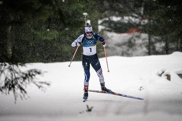 Julia Simon (FRA), 12,5-km-Massenstart der Frauen im Biathlon bei den Olympischen Winterspielen Milano Cortina 2026 in der Südtirol Arena, Antholz-Anterselva, Italien, am 21. Februar 2026. Womens 12.5 km Mass Start biathlon event at the Olympic Winter games, Winterspiele,Spiele, Summer games Milano Cortina 2026 at the Südtirol Arena, Antholz-Anterselva, Italy, on February 21, 2026. *** Julia Simon FRA , 12.5 km Womens Mass Start biathlon event at the Olympic Winter Games Milano Cortina 2026 at the Südtirol Arena, Antholz Anterselva, Italy, on February 21, 2026 Womens 12 5 km Mass Start biathlon event at the Olympic Winter Games Milano Cortina 2026 at the Südtirol Arena, Antholz Anterselva, Italy, on February 21, 2026 Copyright: HMBxMedia MarcxNiemeyer