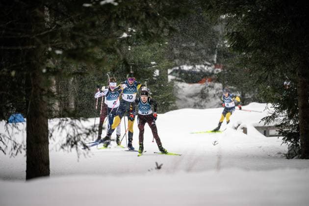 Janina Hettich-Walz (GER), 12,5-km-Massenstart der Frauen im Biathlon bei den Olympischen Winterspielen Milano Cortina 2026 in der Südtirol Arena, Antholz-Anterselva, Italien, am 21. Februar 2026. Womens 12.5 km Mass Start biathlon event at the Olympic Winter games, Winterspiele,Spiele, Summer games Milano Cortina 2026 at the Südtirol Arena, Antholz-Anterselva, Italy, on February 21, 2026. *** Janina Hettich Walz GER , 12.5 km Mass Start womens biathlon event at the Olympic Winter Games Milano Cortina 2026 at the Südtirol Arena, Antholz Anterselva, Italy, on February 21, 2026 Womens 12 5 km Mass Start biathlon event at the Olympic Winter Games Milano Cortina 2026 at the Südtirol Arena, Antholz Anterselva, Italy, on February 21, 2026 Copyright: HMBxMedia MarcxNiemeyer