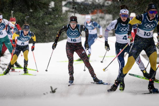 Vanessa Voigt (GER), 12,5-km-Massenstart der Frauen im Biathlon bei den Olympischen Winterspielen Milano Cortina 2026 in der Südtirol Arena, Antholz-Anterselva, Italien, am 21. Februar 2026. Womens 12.5 km Mass Start biathlon event at the Olympic Winter games, Winterspiele,Spiele, Summer games Milano Cortina 2026 at the Südtirol Arena, Antholz-Anterselva, Italy, on February 21, 2026. *** Vanessa Voigt GER , 12.5 km Mass Start womens biathlon event at the Olympic Winter Games Milano Cortina 2026 at the Südtirol Arena, Antholz Anterselva, Italy, on February 21, 2026 Womens 12 5 km Mass Start biathlon event at the Olympic Winter Games Milano Cortina 2026 at the Südtirol Arena, Antholz Anterselva, Italy, on February 21, 2026 Copyright: HMBxMedia MarcxNiemeyer