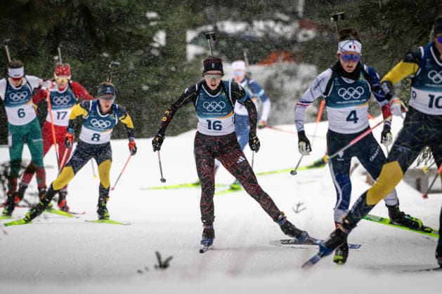 Vanessa Voigt (GER), 12,5-km-Massenstart der Frauen im Biathlon bei den Olympischen Winterspielen Milano Cortina 2026 in der Südtirol Arena, Antholz-Anterselva, Italien, am 21. Februar 2026. Womens 12.5 km Mass Start biathlon event at the Olympic Winter games, Winterspiele,Spiele, Summer games Milano Cortina 2026 at the Südtirol Arena, Antholz-Anterselva, Italy, on February 21, 2026. *** Vanessa Voigt GER , 12.5 km Mass Start womens biathlon event at the Olympic Winter Games Milano Cortina 2026 at the Südtirol Arena, Antholz Anterselva, Italy, on February 21, 2026 Womens 12 5 km Mass Start biathlon event at the Olympic Winter Games Milano Cortina 2026 at the Südtirol Arena, Antholz Anterselva, Italy, on February 21, 2026 Copyright: HMBxMedia MarcxNiemeyer