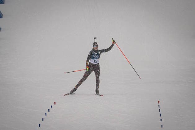 Franziska Preuss (GER), 12,5-km-Massenstart der Frauen im Biathlon bei den Olympischen Winterspielen Milano Cortina 2026 in der Südtirol Arena, Antholz-Anterselva, Italien, am 21. Februar 2026. Womens 12.5 km Mass Start biathlon event at the Olympic Winter games, Winterspiele,Spiele, Summer games Milano Cortina 2026 at the Südtirol Arena, Antholz-Anterselva, Italy, on February 21, 2026. *** Franziska Preuss GER , 12.5 km mass start womens biathlon event at the Olympic Winter Games Milano Cortina 2026 at the Südtirol Arena, Antholz Anterselva, Italy, on February 21, 2026 Womens 12 5 km Mass Start biathlon event at the Olympic Winter Games Milano Cortina 2026 at the Südtirol Arena, Antholz Anterselva, Italy, on February 21, 2026 Copyright: HMBxMedia MarcxNiemeyer
