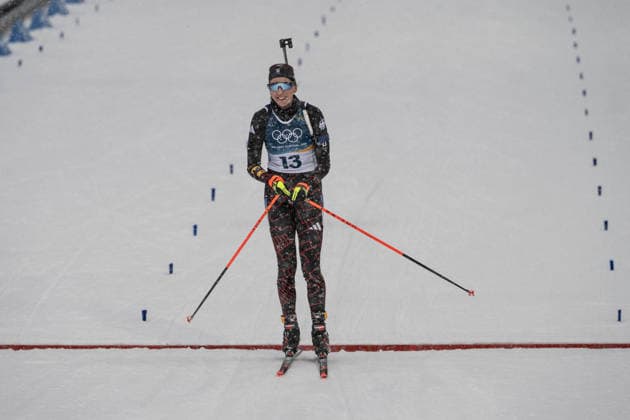 Franziska Preuss (GER), 12,5-km-Massenstart der Frauen im Biathlon bei den Olympischen Winterspielen Milano Cortina 2026 in der Südtirol Arena, Antholz-Anterselva, Italien, am 21. Februar 2026. Womens 12.5 km Mass Start biathlon event at the Olympic Winter games, Winterspiele,Spiele, Summer games Milano Cortina 2026 at the Südtirol Arena, Antholz-Anterselva, Italy, on February 21, 2026. *** Franziska Preuss GER , 12.5 km mass start womens biathlon event at the Olympic Winter Games Milano Cortina 2026 at the Südtirol Arena, Antholz Anterselva, Italy, on February 21, 2026 Womens 12 5 km Mass Start biathlon event at the Olympic Winter Games Milano Cortina 2026 at the Südtirol Arena, Antholz Anterselva, Italy, on February 21, 2026 Copyright: HMBxMedia MarcxNiemeyer