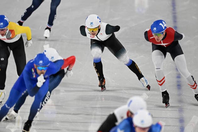 Shomu Sasaki (JPN), FEBRUARY 21, 2026 - Speed skating, Eisschnelllauf : Men s Mass Start Final during the Milano Cortina 2026 Olympic Winter games, Winterspiele,Spiele, Summer games at Milano Speed Skating Stadium in Milan, Italy. Noxthirdxpartyxsales  aflo_320746972