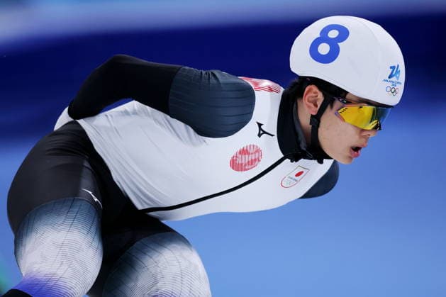 Shomu Sasaki (JPN), FEBRUARY 21, 2026 - Speed skating, Eisschnelllauf : Men s Mass Start Semi-final during the Milano Cortina 2026 Olympic Winter games, Winterspiele,Spiele, Summer games at Milano Speed Skating Stadium in Milan, Italy. Noxthirdxpartyxsales  aflo_320748869