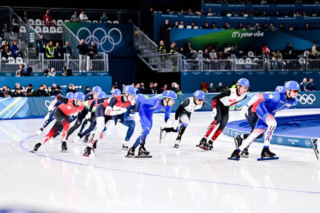 Speed skating, Eisschnelllauf Men s Mass Start, Speed Skating, at the Olympic Winter games, Winterspiele,Spiele, Summer games Milano Cortina 2026, at Milano Speed Skating Stadium, on February 21, 2026 in Milan, Italy. Noxthirdxpartyxsales  aflo_320749560
