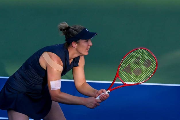 2026 Dubai Duty Free Tennis Championships DUBAI, UAE - FEBRUARY 21: German tennis player Laura Siegemund and Russian tennis player Vera Zvonareva compete against Canadian tennis player Gabriela Dabrowski and Brazilian tennis player Luisa Stefani in the women’s doubles final of the Dubai Duty Free Tennis Championships at the Dubai Duty Free Tennis Stadium in Dubai, United Arab Emirates, on February 21, 2026. Waleed Zein Anadolu Dubai United Arab Emirates. Editorial use only. Please get in touch for any other usage.  Copyright: x2026xAnadoluxWaleedxZeinx