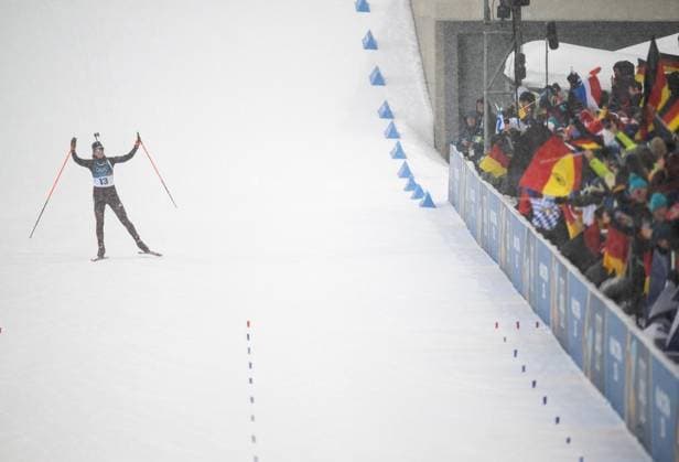 MILANO CORTINA 2026 - OLYMPISCHE WINTERSPIELE - ANTERSELVA - BIATHLON - 12,5KM MASSENSTART FRAUEN ** NUR FÜR REDAKTIONELLE ZWECKE ** EDITORIAL USE ONLY **<p>21 02 2026-Anterselva: Olympische Winterspiele Milano Cortina 2026 Biathlon Anterselva Biathlon Arena - Antholz Event: 12,5km Massenstart Frauen im Foto: Franziska Preuss 13 (GER) beim Zieleinlauf. ( Italien Venetien Antholz Copyright: SaschaxFromm *** MILANO CORTINA 2026 OLYMPIC WINTER GAMES ANTERSELVA BIATHLON 12,5KM MASS START WOMEN FOR EDITORIAL PURPOSES ONLY EDITORIAL USE ONLY p 21 02 2026 Anterselva Olympic Winter Games Milano Cortina 2026 Biathlon Anterselva Biathlon Arena Antholz Event 12,5km mass start women in the photo Franziska Preuss 13 GER at the finish line Italy Veneto Antholz Copyright SaschaxFromm Copyright: SaschaxFromm doc84oa8sglzs81jy6ln2298 ,EDITORIAL USE ONLY