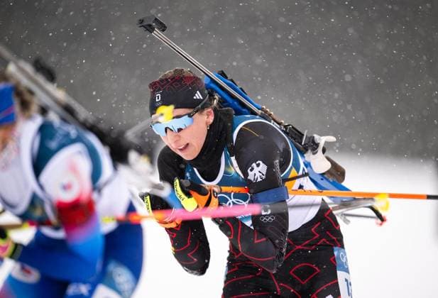 MILANO CORTINA 2026 - OLYMPISCHE WINTERSPIELE - ANTERSELVA - BIATHLON - 12,5KM MASSENSTART FRAUEN ** NUR FÜR REDAKTIONELLE ZWECKE ** EDITORIAL USE ONLY **<p>21 02 2026-Anterselva: Olympische Winterspiele Milano Cortina 2026 Biathlon Anterselva Biathlon Arena - Antholz Event: 12,5km Massenstart Frauen im Foto: Franziska Preuss 13 (GER) ( Italien Venetien Antholz Copyright: SaschaxFromm *** MILANO CORTINA 2026 OLYMPIC WINTER GAMES ANTERSELVA BIATHLON 12,5KM MASS START WOMEN FOR EDITORIAL PURPOSES ONLY EDITORIAL USE ONLY p 21 02 2026 Anterselva Olympic Winter Games Milano Cortina 2026 Biathlon Anterselva Biathlon Arena Antholz Event 12,5km mass start women in photo Franziska Preuss 13 GER Italy Veneto Antholz Copyright SaschaxFromm Copyright: SaschaxFromm doc84oaanys79x1eckdxbv1 ,EDITORIAL USE ONLY
