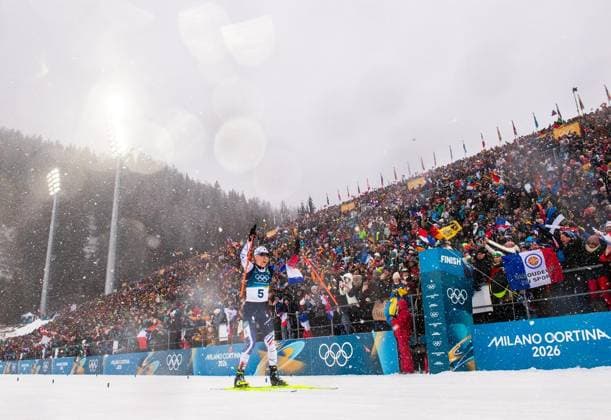 MILANO CORTINA 2026 - OLYMPISCHE WINTERSPIELE - ANTERSELVA - BIATHLON - 12,5KM MASSENSTART FRAUEN ** NUR FÜR REDAKTIONELLE ZWECKE ** EDITORIAL USE ONLY **<p>21 02 2026-Anterselva: Olympische Winterspiele Milano Cortina 2026 Biathlon Anterselva Biathlon Arena - Antholz Event: 12,5km Massenstart Frauen im Foto: Oceane Michelon 5 (FRA) bei Zieleinlauf ( Italien Venetien Antholz Copyright: SaschaxFromm *** MILANO CORTINA 2026 OLYMPIC WINTER GAMES ANTERSELVA BIATHLON 12,5KM MASS START WOMEN FOR EDITORIAL PURPOSES ONLY EDITORIAL USE ONLY p 21 02 2026 Anterselva Olympic Winter Games Milano Cortina 2026 Biathlon Anterselva Biathlon Arena Antholz Event 12,5km mass start women in photo Oceane Michelon 5 FRA at finish Italy Veneto Antholz Copyright SaschaxFromm Copyright: SaschaxFromm doc84oabijnfsz1ew4ti227y ,EDITORIAL USE ONLY