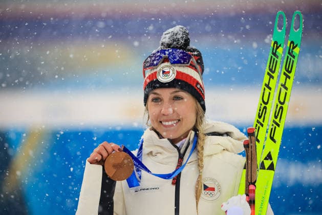 GIOCHI OLIMPICI - Olimpiadi Invernali Milano-Cortina 2026 - Biathlon Women s 12.5km Mass Start Tereza Vobornikova (CZE) 3rd place, Bronze Medal on the podium at the end of the Olympic Winter games, Winterspiele,Spiele, Summer games Milano-Cortina 2026, Biathlon Women s 12.5km Mass Start on February 21, 2026 at Antholz-Anterselva Biathlon Arena in Anterselva, Italy Cortina D Ampezzo Italy  Copyright: xIPAxSport ABACAx