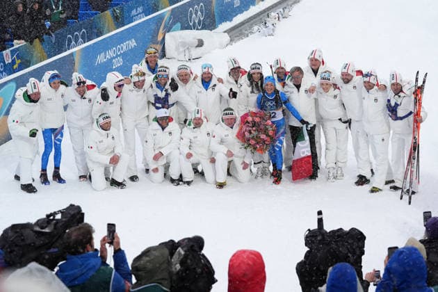 Italy™s WIERER Dorothea , last competition in career during Biathlon women™s 12, 5 km Mass Start at Antholz-Anterselva Biathlon Arena at the Milano Cortina 2026 Winter Olympics, in Anterselva (Italy) February 21 , 2026 (Spada LaPresse)  Copyright: xSpada LaPressex