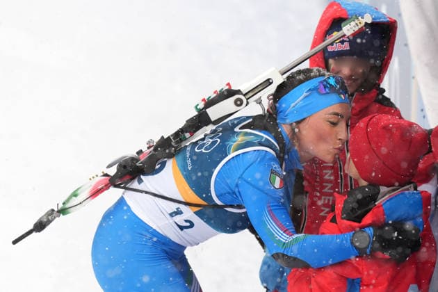 Italy™s WIERER Dorothea , last competition in career during Biathlon women™s 12, 5 km Mass Start at Antholz-Anterselva Biathlon Arena at the Milano Cortina 2026 Winter Olympics, in Anterselva (Italy) February 21 , 2026 (Spada LaPresse)  Copyright: xSpada LaPressex