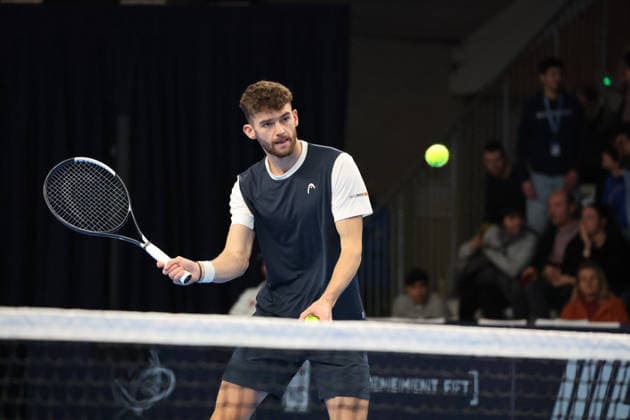TENNIS : Play In Challenger Lille 2026 - ATP, Tennis Herren 125 Challenger Tour - 21 02 2026 JÃ rÃ me KYM (Suisse) au Play In Challenger Lille 2026, ATP 125 Challenger Tour, le 21 fÃ vrier 2026 - photo Laurent Sanson PsnewZ  Copyright: xLaurentxSANSONx xPsnewZx