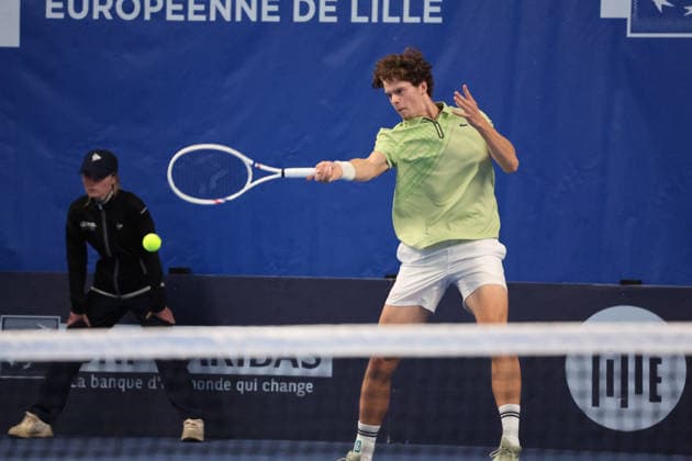 TENNIS : Play In Challenger Lille 2026 - ATP, Tennis Herren 125 Challenger Tour - 21 02 2026 Alexander BLOCKX (Belgique) au Play In Challenger Lille 2026, ATP 125 Challenger Tour, le 21 fÃ vrier 2026 - photo Laurent Sanson PsnewZ  Copyright: xLaurentxSANSONx xPsnewZx