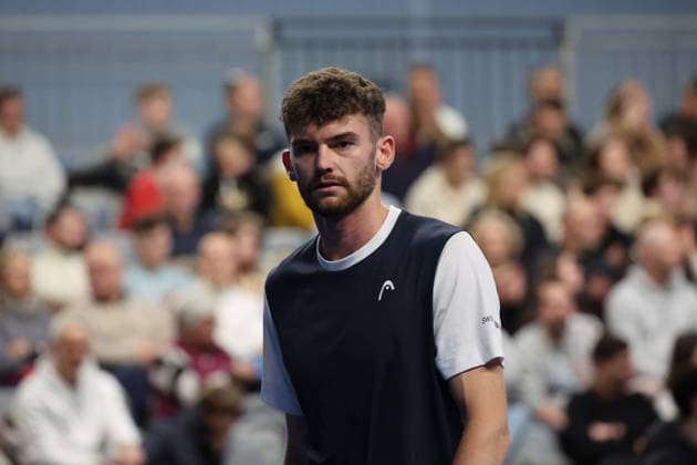 TENNIS : Play In Challenger Lille 2026 - ATP, Tennis Herren 125 Challenger Tour - 21 02 2026 JÃ rÃ me KYM (Suisse) au Play In Challenger Lille 2026, ATP 125 Challenger Tour, le 21 fÃ vrier 2026 - photo Laurent Sanson PsnewZ  Copyright: xLaurentxSANSONx xPsnewZx