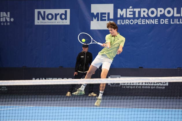 TENNIS : Play In Challenger Lille 2026 - ATP, Tennis Herren 125 Challenger Tour - 21 02 2026 Alexander BLOCKX (Belgique) au Play In Challenger Lille 2026, ATP 125 Challenger Tour, le 21 fÃ vrier 2026 - photo Laurent Sanson PsnewZ  Copyright: xLaurentxSANSONx xPsnewZx