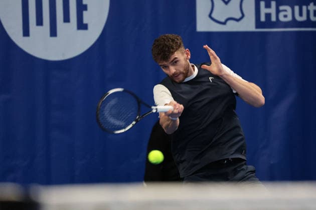 TENNIS : Play In Challenger Lille 2026 - ATP, Tennis Herren 125 Challenger Tour - 21 02 2026 JÃ rÃ me KYM (Suisse) au Play In Challenger Lille 2026, ATP 125 Challenger Tour, le 21 fÃ vrier 2026 - photo Laurent Sanson PsnewZ  Copyright: xLaurentxSANSONx xPsnewZx