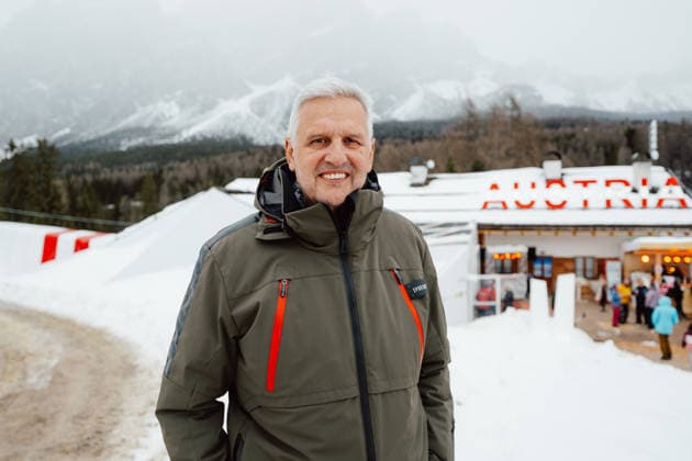 OLYMPICS - Winter Olympic Games, Olympische Spiele, Olympia, OS Milano Cortina 2026 CORTINA D AMPEZZO,ITALY,21.FEB.26 - OLYMPICS - Winter Olympic Games Milano Cortina 2026, Austria House, media event, media talk, Olympia Bilanz. Image shows Harald Winkler (AUT).  GEPAxpictures xAlexanderxSolc