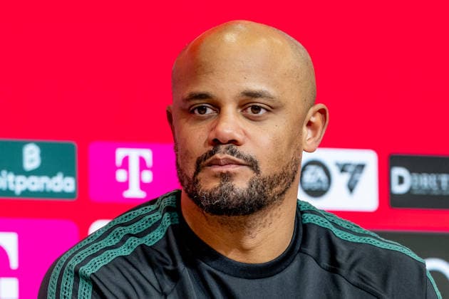 Vincent Kompany Head Coach, FC Bayern Muenchen at the post-match press conference Portrait Portraet GER, FC Bayern Muenchen vs SG Eintracht Frankfurt, Soccer, Bundesliga, Matchday 23, Season 2025 2026, 21 02 2026 DFL DFB REGULATIONS PROHIBIT ANY USE OF PHOTOGRAPHS as IMAGE SEQUENCES and or QUASI VIDEO GER, FC Bayern Muenchen vs SG Eintracht Frankfurt, Football, Bundesliga, Matchday 23, Season 2025 2026, 21 02 2026 Muenchen Copyright: xEibner-Pressefoto HeikexFeinerx EP_HFR