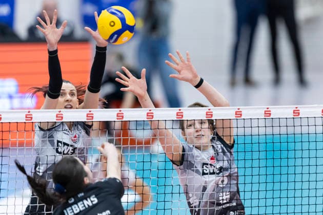 Volleyball, Women, VBF, Schwarz-Weiß Erfurt - Ladies in Black Aachen