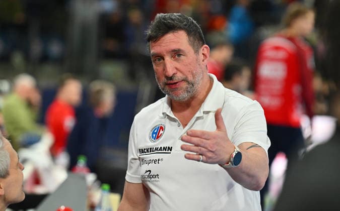 21 02 20265 Handball 1 Bundesliga DAIKIN HBL Season 2025 2026 22 Matchday HC Erlangen Metropolregion Nuremberg HCE SG Flensburg Handewitt xwoxzix Ricco Wolf Team Manager HC Erlangen