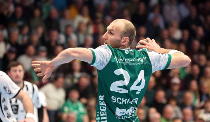 21 02 2026, Germany, Göppingen, Handball DAIKIN HBL, FRISCH AUF Göppingen vs THW Kiel, Marcel Schiller FAG