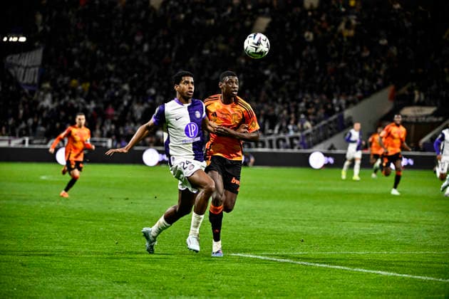 FOOTBALL : Toulouse vs PFC - 23eme Journee de Ligue1 McDonald S - Toulouse - 21 02 2026 Dayann Methalie (tfc) vs Alimami Gory (pfc) Toulouse  Copyright: xThierryxBretonx