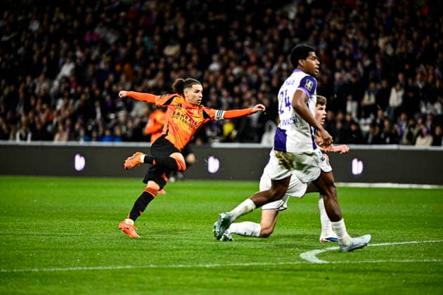 FOOTBALL : Toulouse vs PFC - 23eme Journee de Ligue1 McDonald S - Toulouse - 21 02 2026 llan Kebbal (pfc) Toulouse  Copyright: xThierryxBretonx