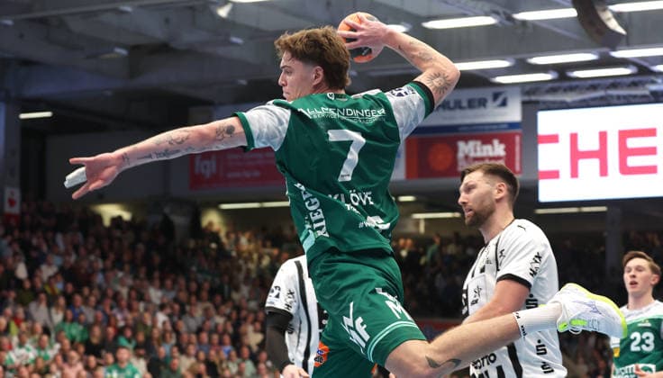 21 02 2026, Germany, Göppingen, Handball DAIKIN HBL, FRISCH AUF Göppingen vs THW Kiel, Victor Klöve FAG