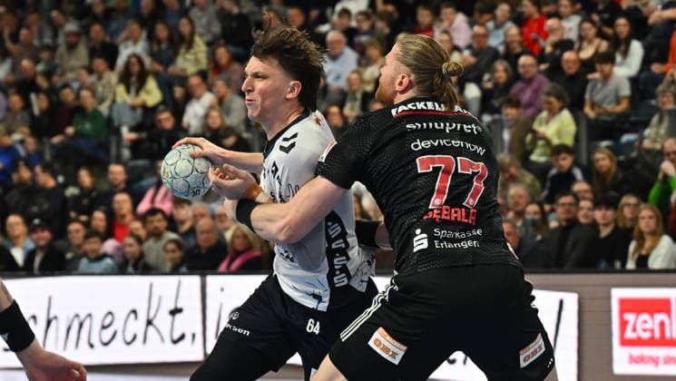 21 02 20265 Handball 1 Bundesliga DAIKIN HBL Season 2025 2026 22 Matchday HC Erlangen Metropolregion Nürnberg HCE SG Flensburg Handewitt xwoxzix Lasse Möller Moeller 64, SG Flensburg Handewitt Maciej Gebala 77, HC Erlangen HCE