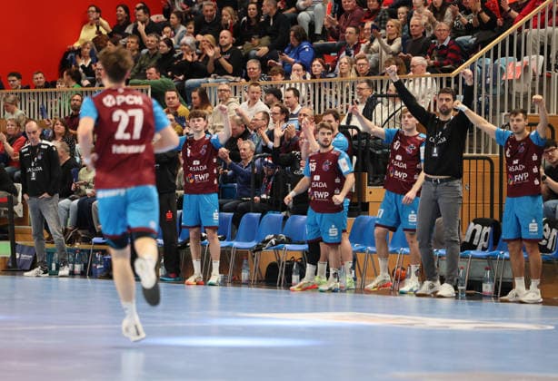 GER HBL2 season 2025 2026 VfL Potsdam vs HC Elbflorenz Dresden, 21 02 26, MBS Arena, Potsdam