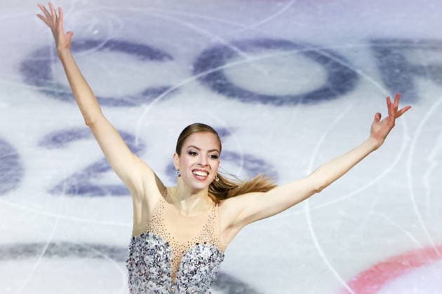 ITALY, MILAN - FEBRUARY 21, 2026: Italian figure skater Carolina Kostner performs during the Figure skating, Eiskunstlauf exhibition gala at the 2026 Winter Olympic Games, Olympische Spiele, Olympia, OS at Milano Ice Skating Arena. Peter Kovalev TASS  89053397
