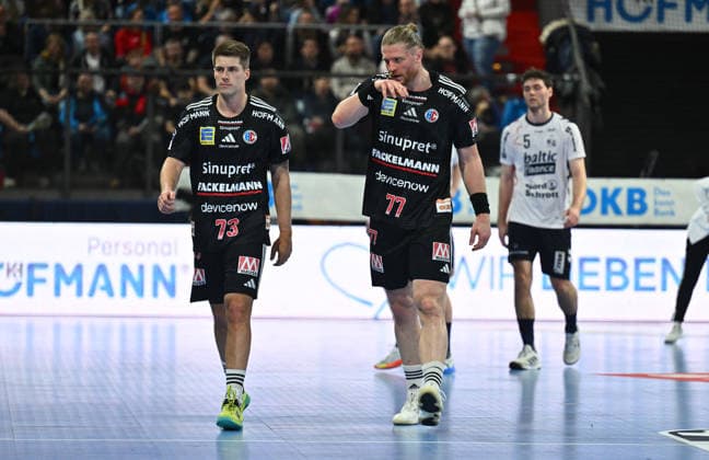 21 02 20265 Handball 1 Bundesliga DAIKIN HBL Season 2025 2026 22 Matchday HC Erlangen Metropolregion Nuremberg HCE SG Flensburg Handewitt xwoxzix Viggo Kristjansson 73, HC Erlangen HCE Maciej Gebala 77, HC Erlangen HCE disappointed Disappointment
