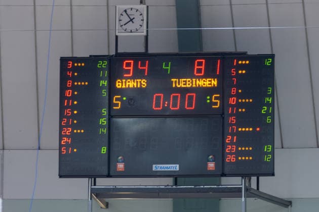 The Tigers have to admit defeat to the Giants with 81 91 Bayer Giants Leverkusen vs Tigers Tuebingen, Basketball, Barmer 2 Basketball Bundesliga, 24 Matchday, Season 2025 2026, 21 02 2026 Bayer Giants Leverkusen vs Tigers Tuebingen, Basketball, Barmer 2 Basketball Bundesliga, Pro A, 24 Matchday, Season 2025 2026, 21 02 2026 Leverkusen Copyright: xEibner-Pressefoto ThomasxHaeslerx EP_THR