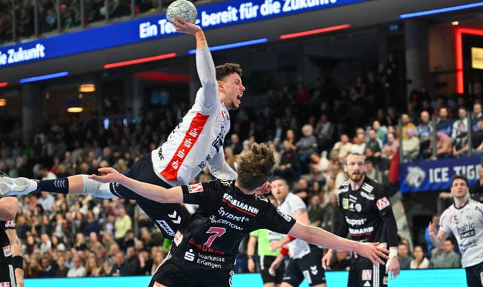 21 02 20265 Handball 1 Bundesliga DAIKIN HBL Season 2025 2026 22 Matchday HC Erlangen Metropolregion Nürnberg HCE SG Flensburg Handewitt xwoxzix Marko Grgic 17, SG Flensburg Handewitt Florian Scheerer 10, HC Erlangen HCE