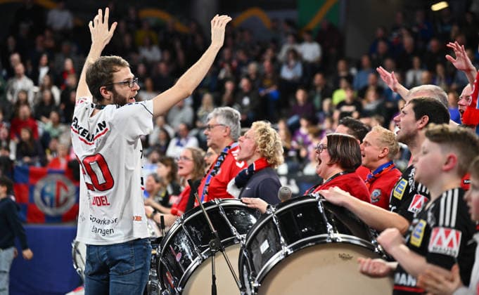 21 02 20265 Handball 1 Bundesliga DAIKIN HBL Season 2025 2026 22 Matchday HC Erlangen Metropolregion Nuremberg HCE SG Flensburg Handewitt xwoxzix Fans Fanblock HCE