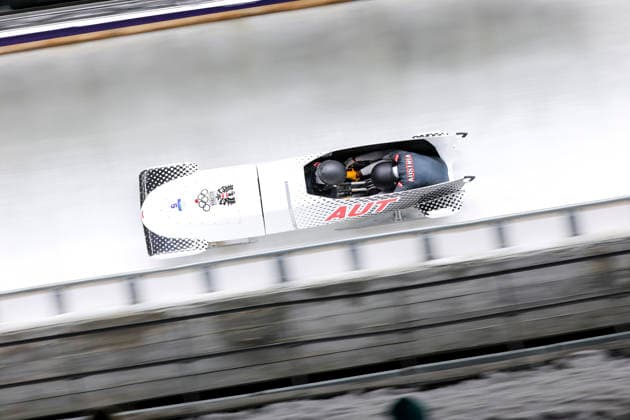OLYMPICS - Winter Olympic Games, Olympische Spiele, Olympia, OS Milano Cortina 2026 CORTINA D AMPEZZO,ITALY,21.FEB.26 - OLYMPICS, BOBSLEIGH - Winter Olympic Games Milano Cortina 2026, 2-woman, heat 3 and 4. Image shows Katrin Beierl and Christania Simone Williams (AUT).  GEPAxpictures xMaticxKlansek