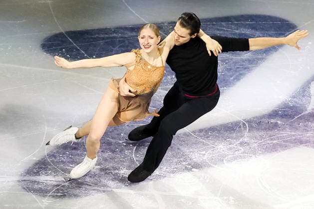 ITALY, MILAN - FEBRUARY 21, 2026: Pair skaters Minerva Fabienne Hase and Nikita Volodin of Germany perform during the Figure skating, Eiskunstlauf exhibition gala at the 2026 Winter Olympic Games, Olympische Spiele, Olympia, OS at Milano Ice Skating Arena. Peter Kovalev TASS  89054853