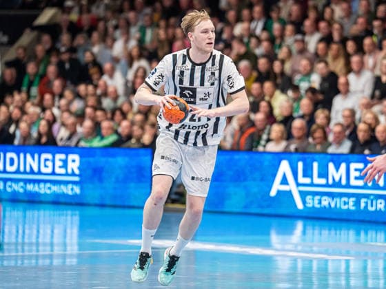 Frisch Auf Goeppingen vs THW Kiel, Handball, 1 Bundesliga, Men, Season 2025 2026, 21 02 2026, Frisch Auf Goeppingen vs THW Kiel, Handball, 1 Bundesliga, Men, Season 2025 2026, 21 02 2026 Goeppingen Copyright: xEibner-Pressefoto MichaelxSchmidx EP_MST