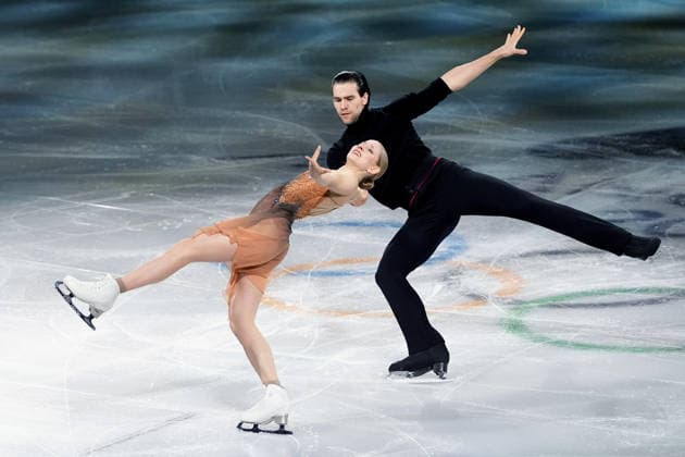 Pn Milano 21 02 2026 - Olimpiadi Milano Cortina 2026 Figure skating, Eiskunstlauf Exhibition foto Image nella foto: Minerva Hase-Nikita Volodin 