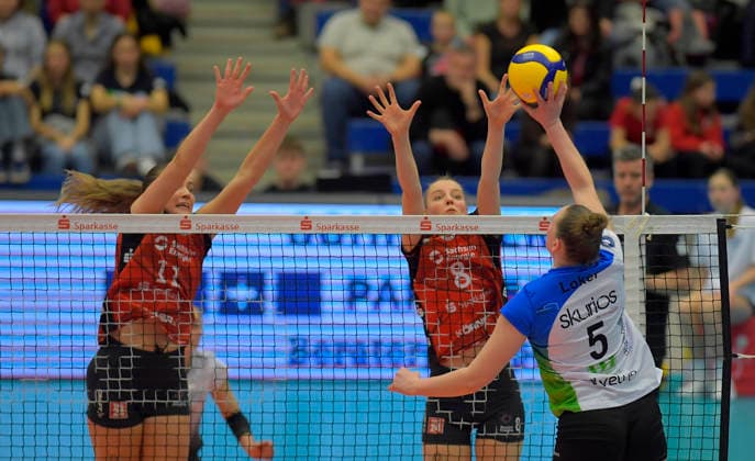 Volleyball, Women, VBL, Dresdner SC - Volleys Borken